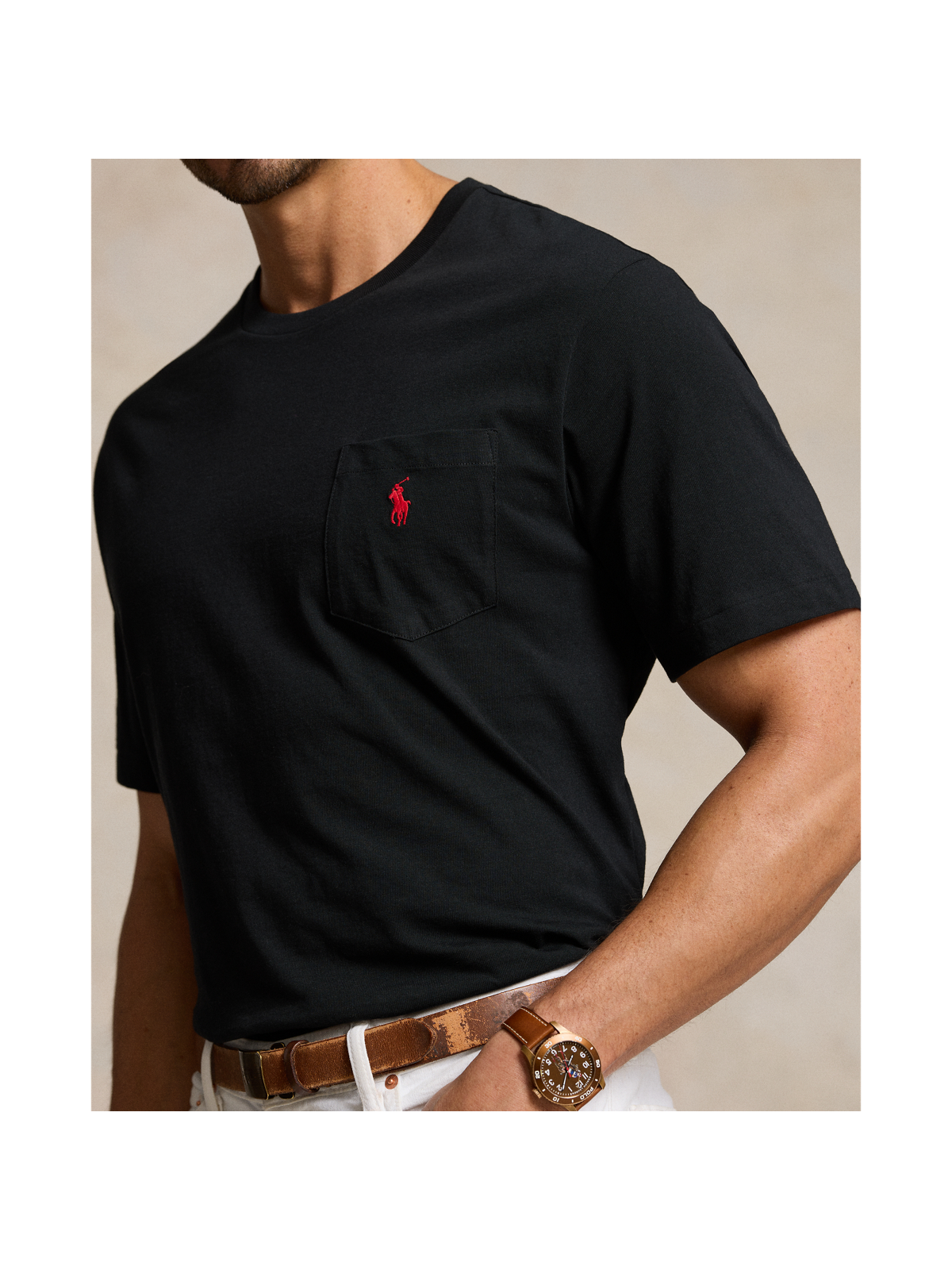 Мужские футболки Ralph Lauren Jersey Pocket T-Shirt — фото 3