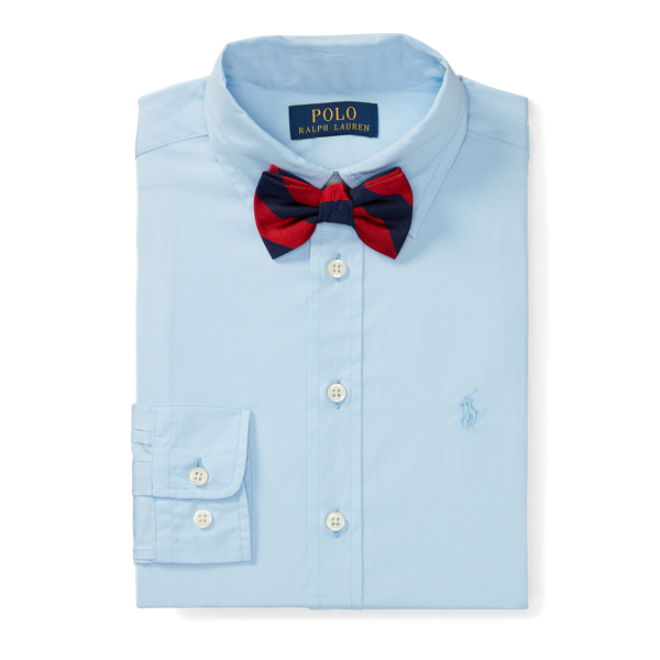 Elite Blue Lowell Cotton Dress Shirt Boys 8-20 2