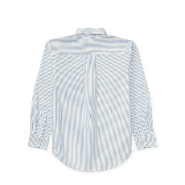 Blue/White Striped Cotton Oxford Shirt Boys 8-20 2