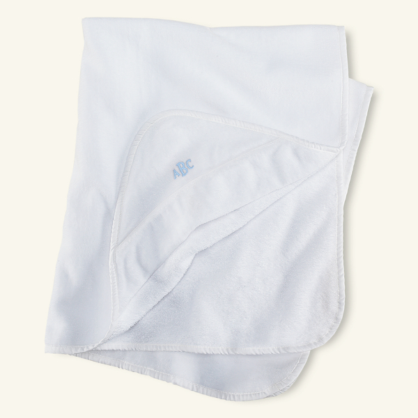 White Terry Hooded Towel & Mitt Set Baby 3