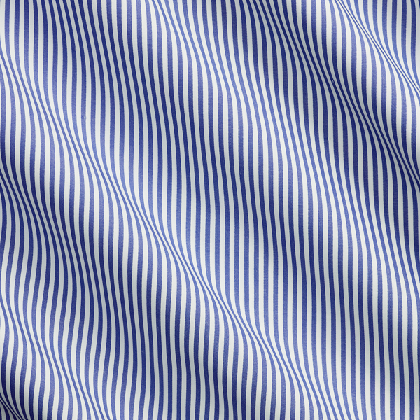 Hemd mit Bengal-Streifen Purple Label in Mittelblau und Wei&szlig; 7