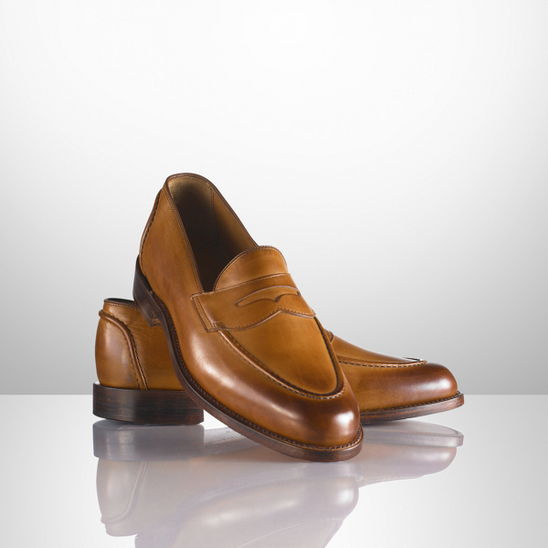 Tan Burnished Singleton Loafer Purple Label 1