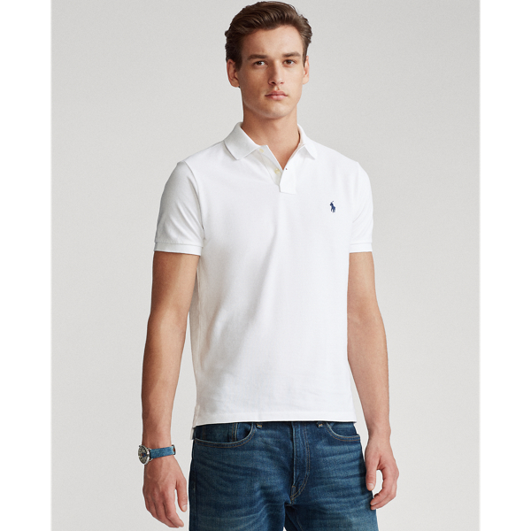 訂製款修身版型網眼 Polo 衫