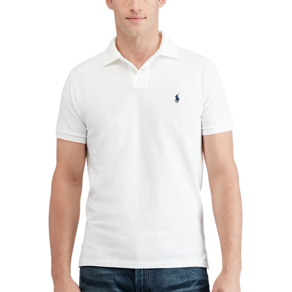 訂製款修身版型網眼 Polo 衫