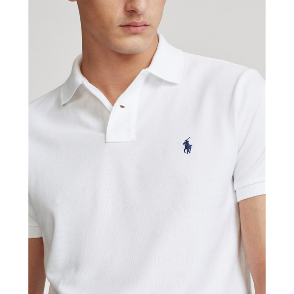 訂製款修身版型網眼 Polo 衫