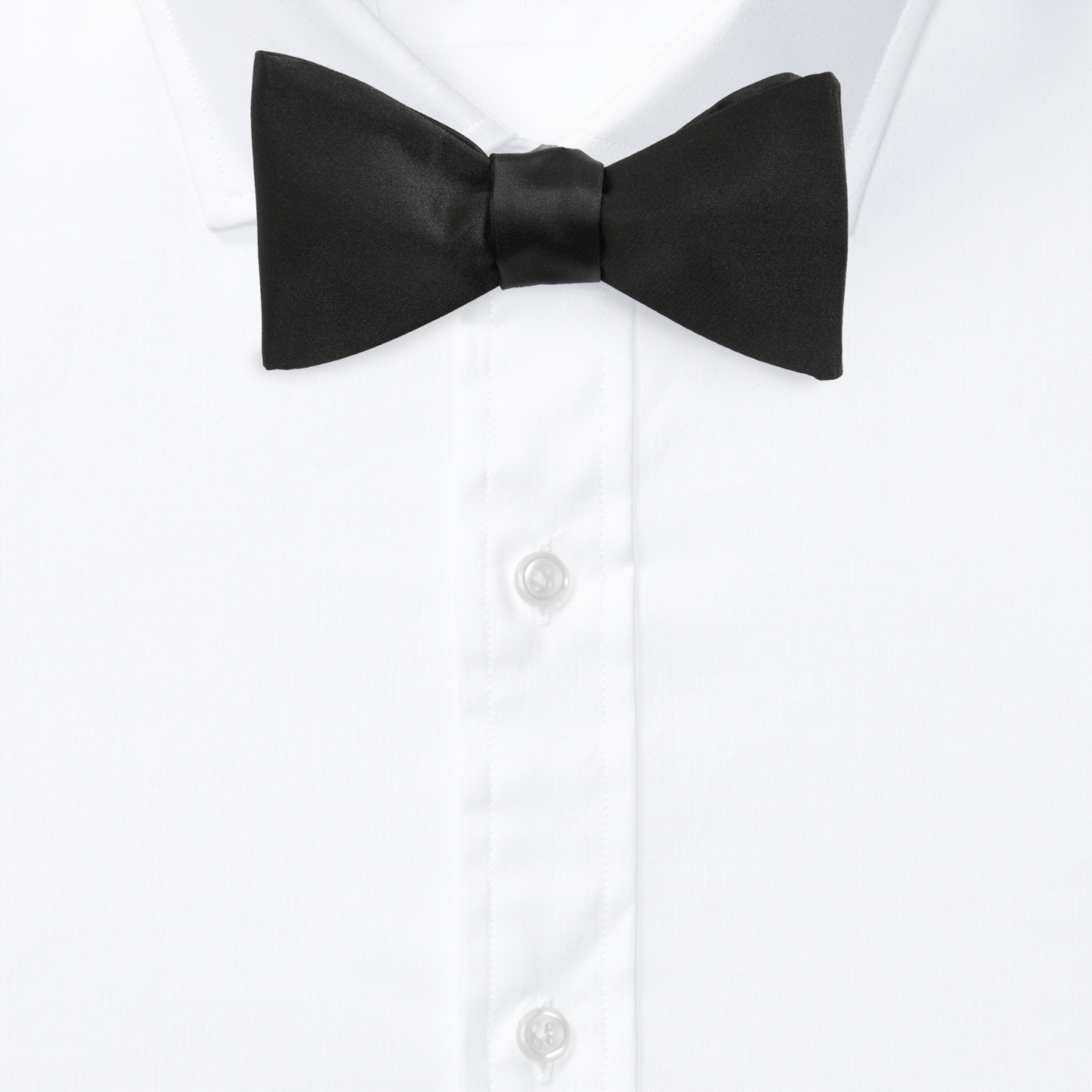 Мужской галстук-бабочка Ralph Lauren Silk Satin Bow Tie, цвет: Чёрный — фото 1