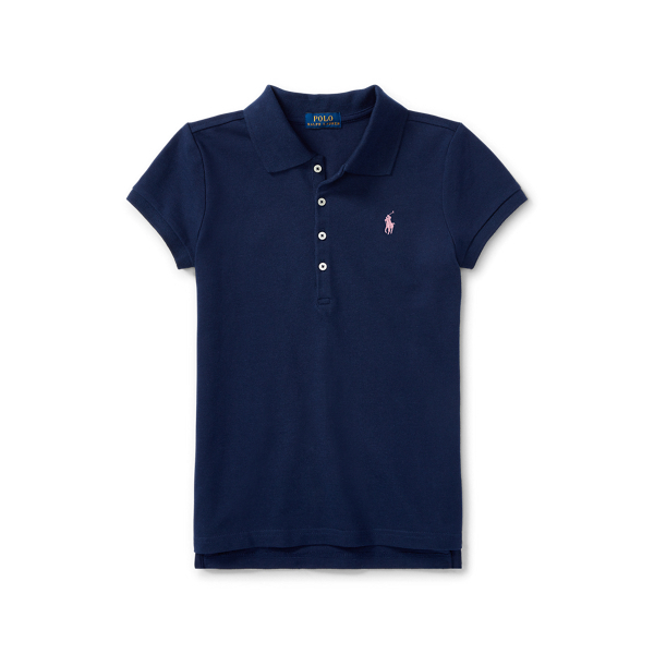 Girls blue polo shirts hotsell