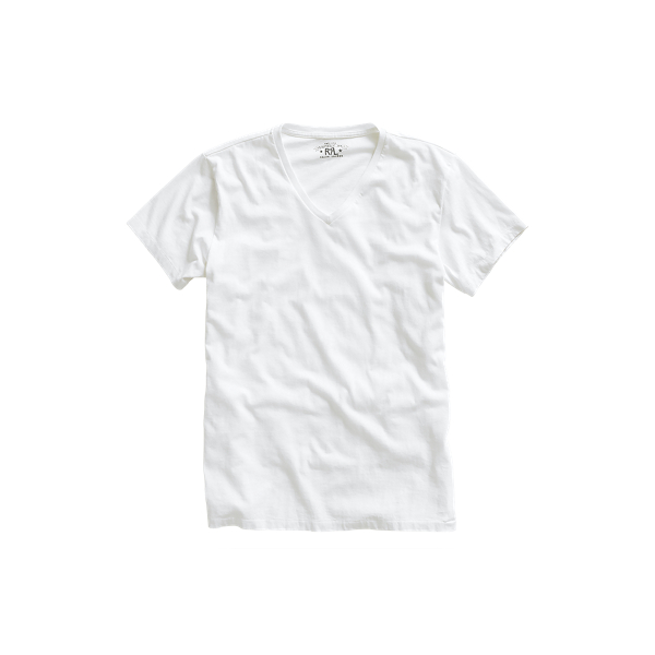 Jersey-T-Shirt mit V-Ausschnitt RRL in 1