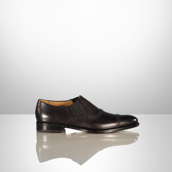 Black Darwin Calf Cap-Toe Loafer Purple Label 2
