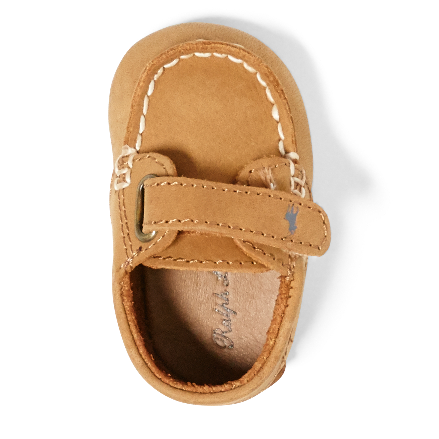 Детские туфли Ralph Lauren Captain Leather Loafer, цвет: Рыжевато-коричневый — фото 2