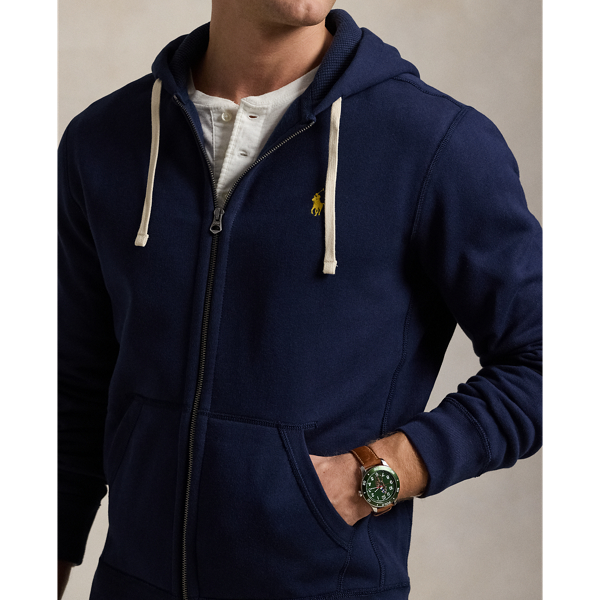 Ralph lauren full zip hoodie navy sale