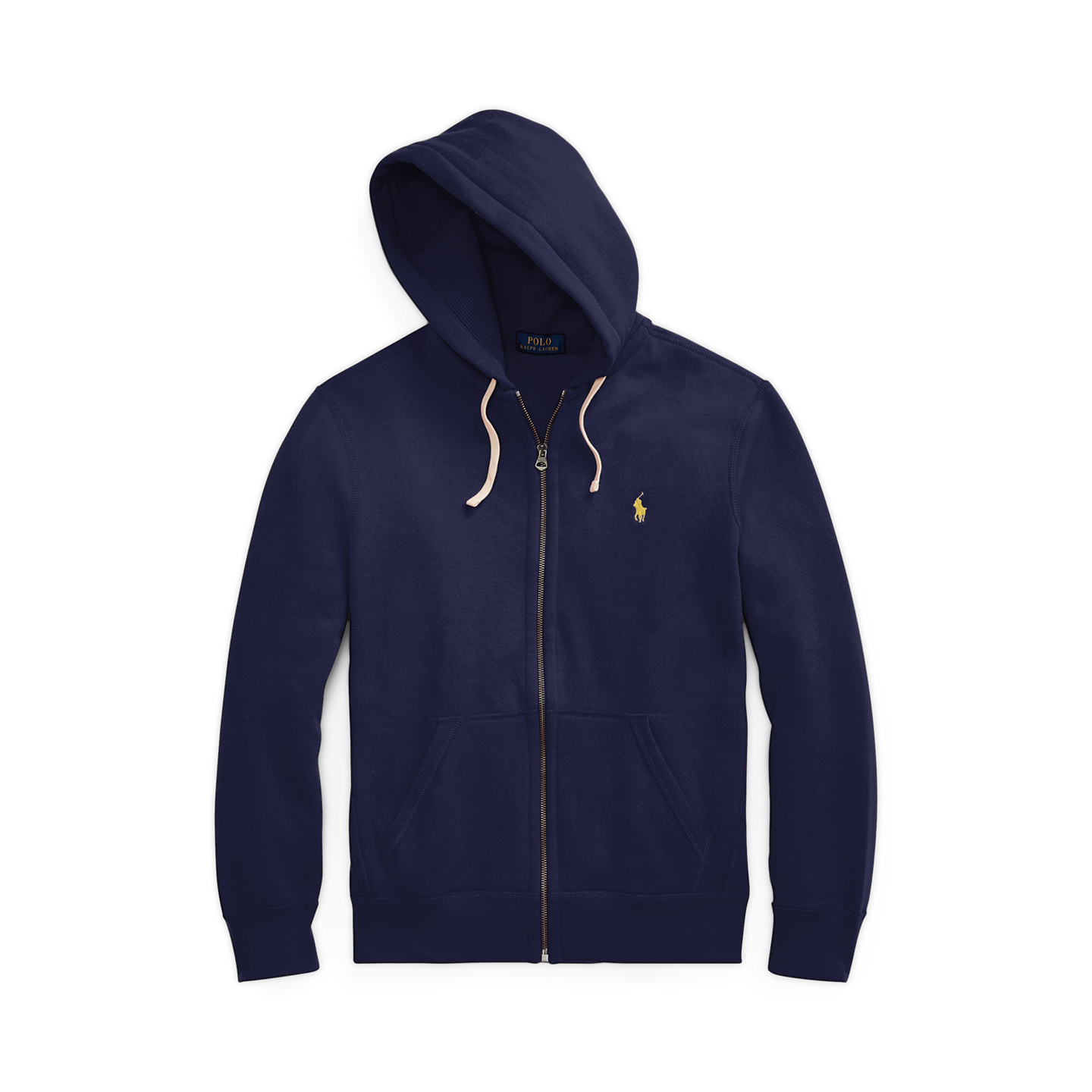 Мужское худи Ralph Lauren Fleece Full-Zip, цвет: Тёмно-синий — фото 4