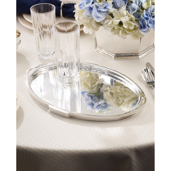 Vassoio Wentworth placcato argento Ralph Lauren Home in Argento 2