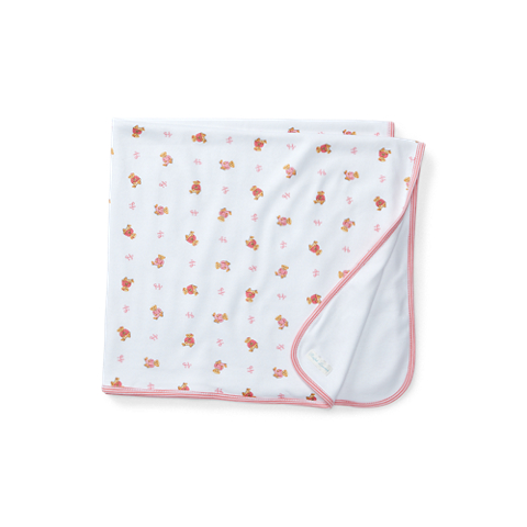 Детский плед Ralph Lauren Polo Bear Cotton Reversible Blanket, цвет: Разноцветный
