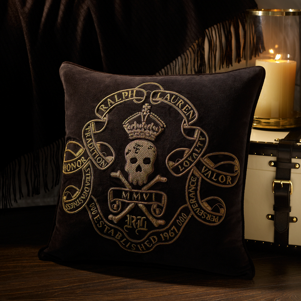 Maddox Skull Throw Pillow Ralph Lauren UZ