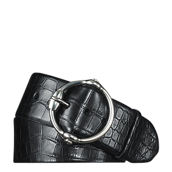 Black Alligator Equestrian Bit Belt Ralph Lauren Collection 1