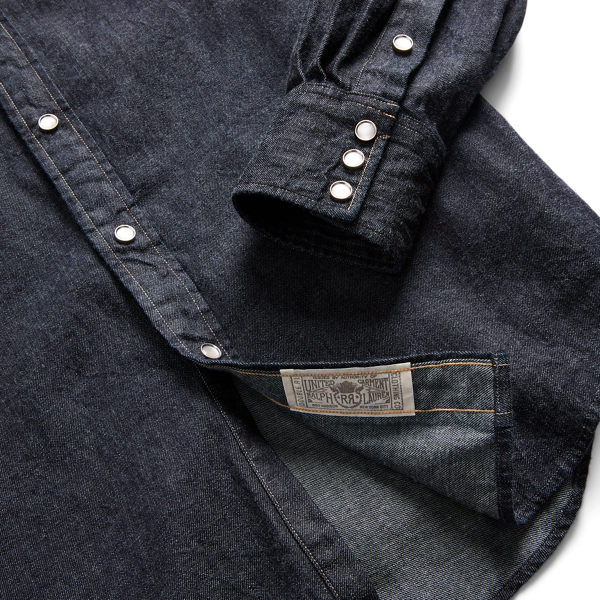 Slim Fit Denim Western Shirt for Men Ralph Lauren PT