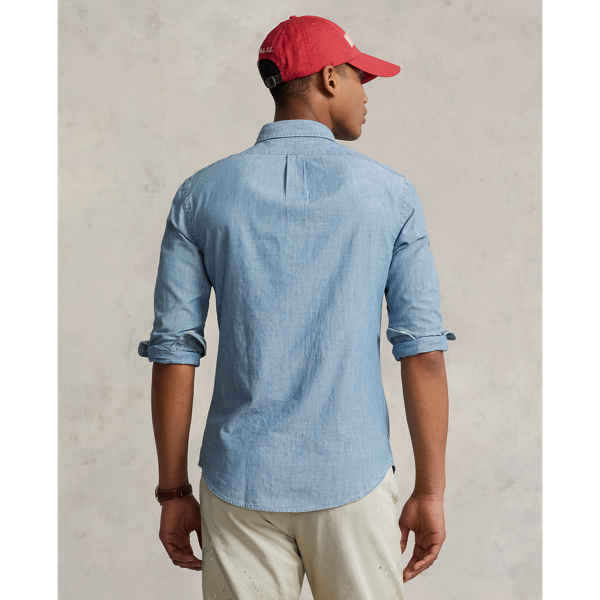 Polo ralph lauren slim fit chambray shirt hotsell