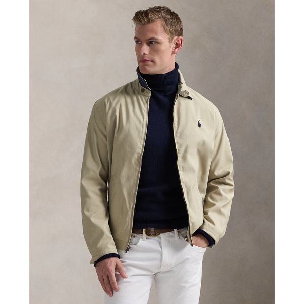 Khaki polo jacket best sale