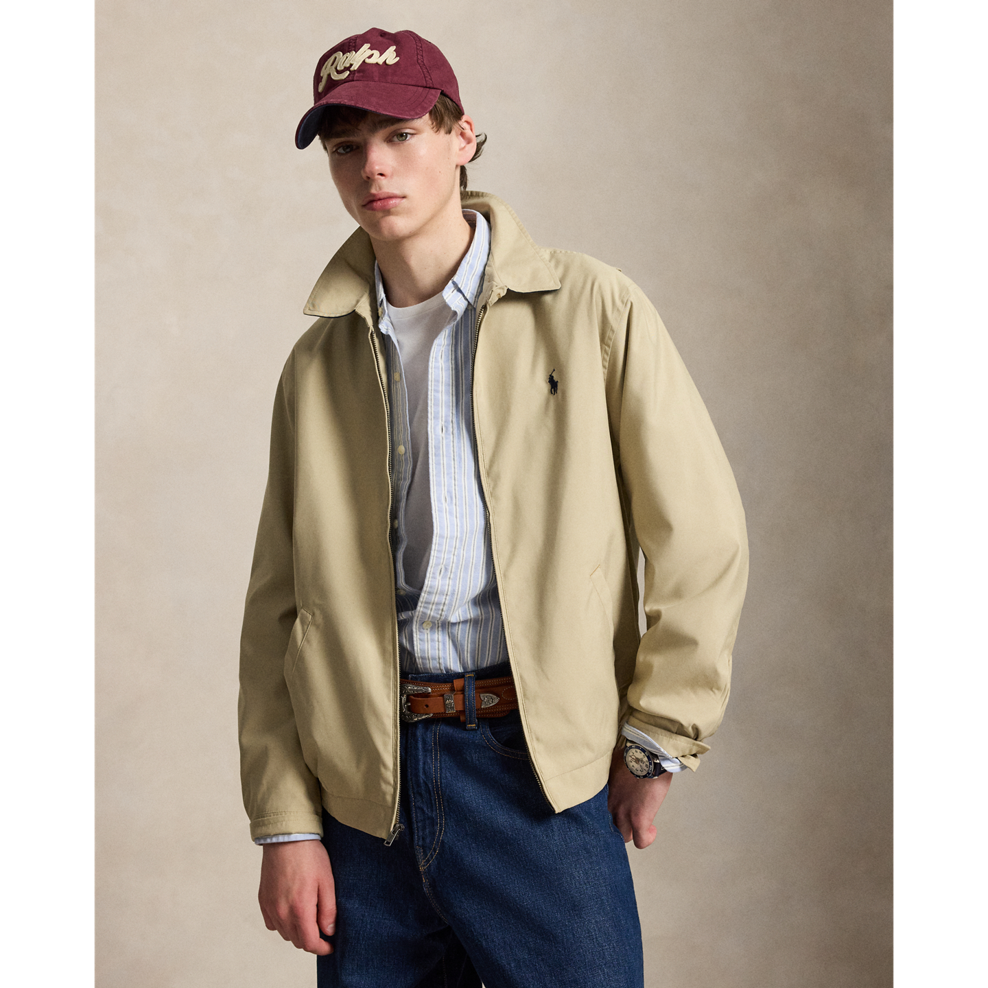 Мужская куртка Ralph Lauren Bi-Swing, цвет: Хаки — фото 5