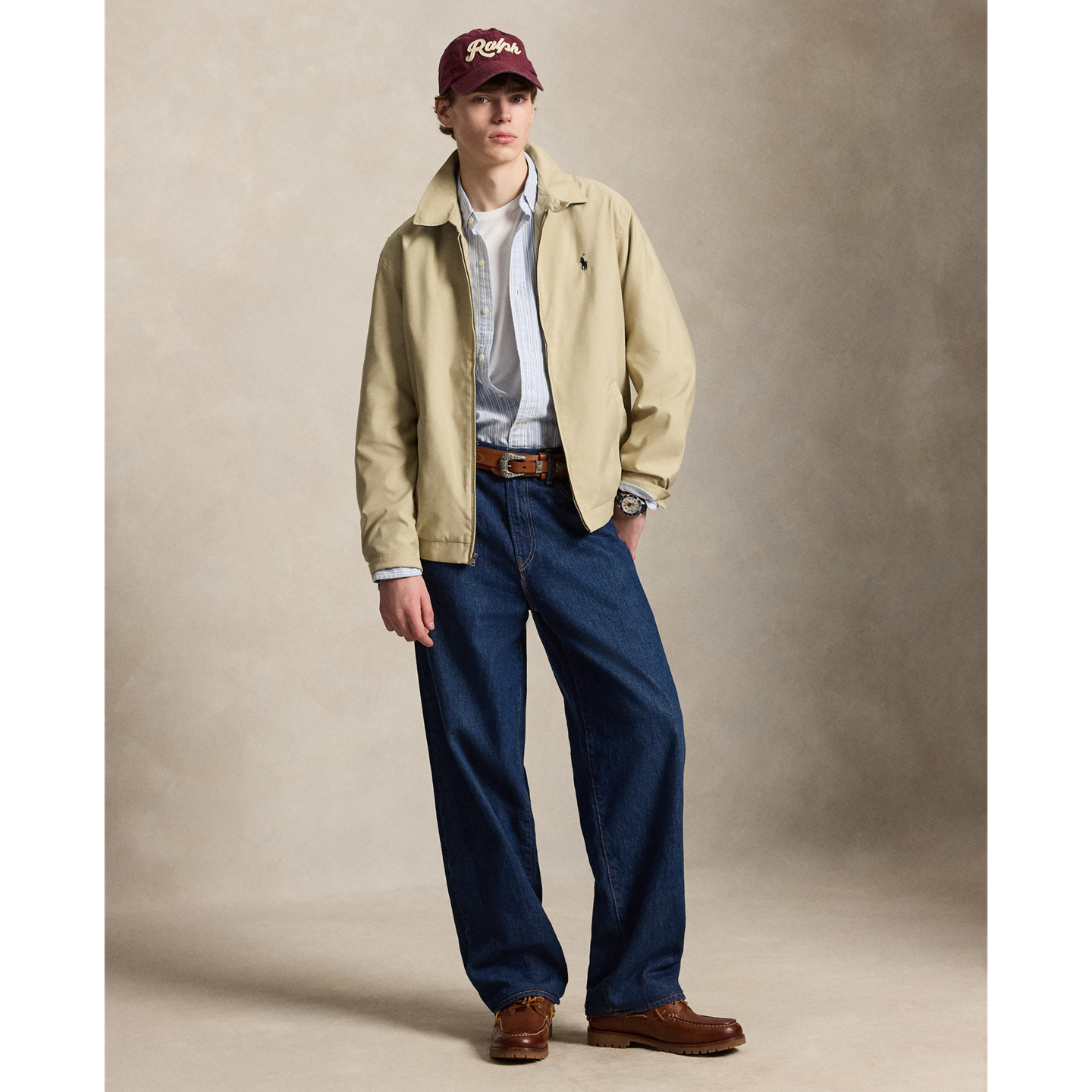 Мужская куртка Ralph Lauren Bi-Swing, цвет: Хаки — фото 1
