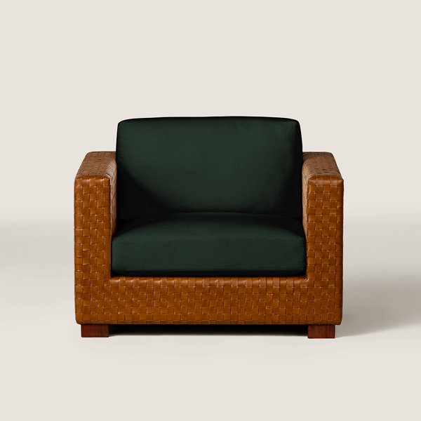Longbranch Woven Leather Lounge Chair