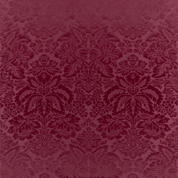 Tarleton Damask Swatch: Burgundy