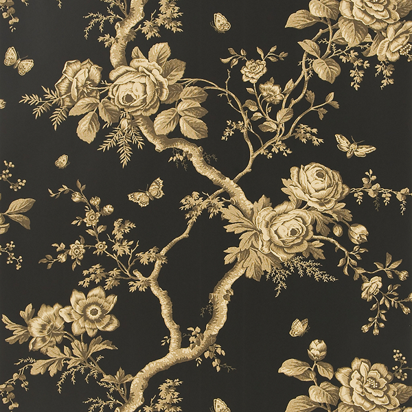 Ashfield Floral Swatch: Tobacco