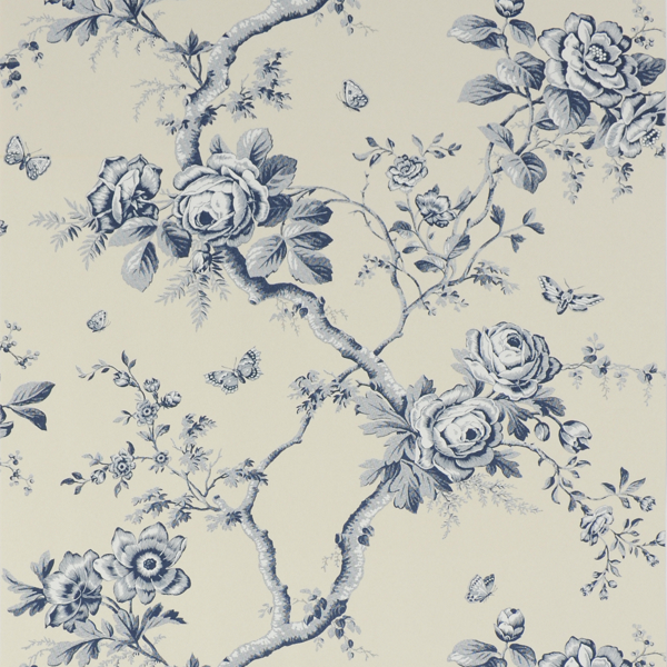 Ashfield Floral Swatch: Sapphire