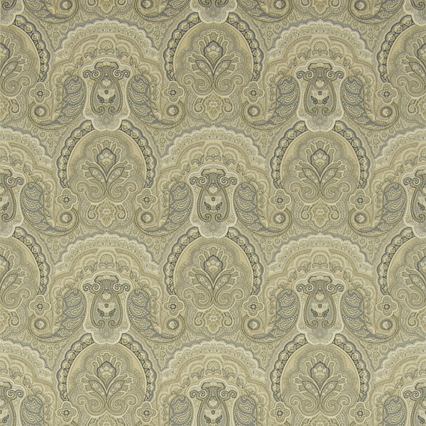 Crayford Paisley Swatch: Stone