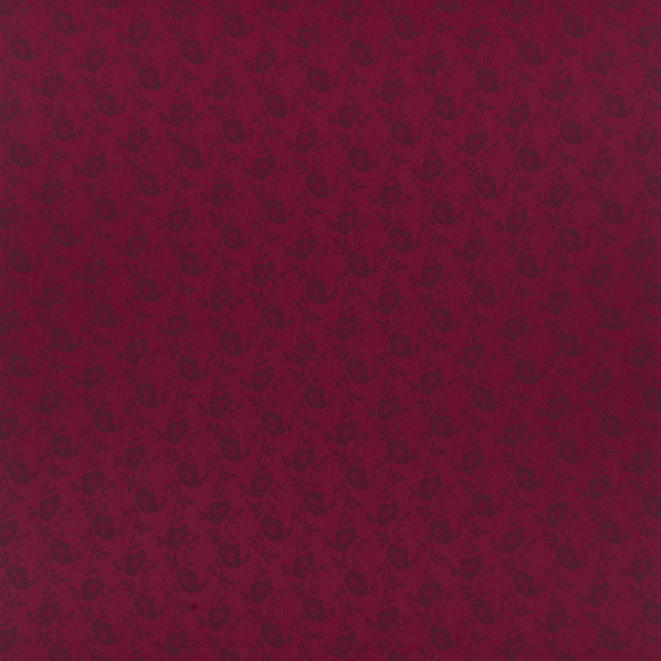 Fleurus Damask Swatch: Port