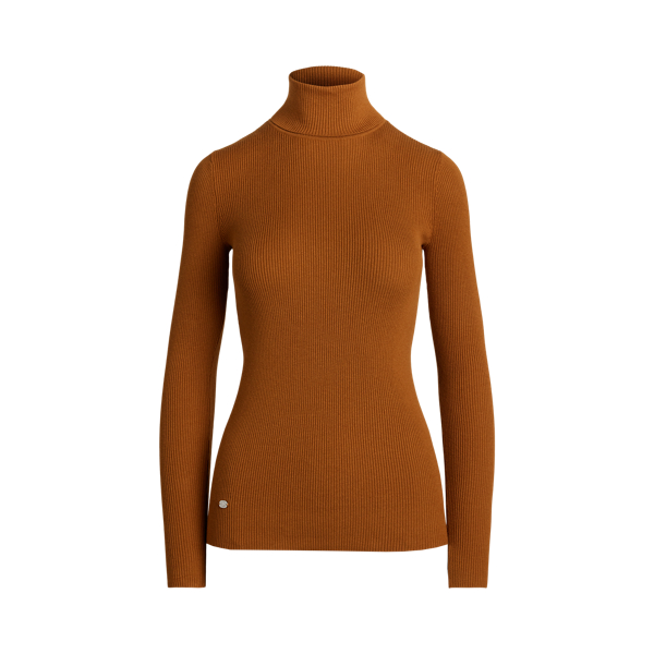 売れ筋商品|||ラルフローレン ニット&セーター レディース アウター Silk Blend Roll Neck Jumper - Jumper - camel Silk-Blend Turtleneck Sweater