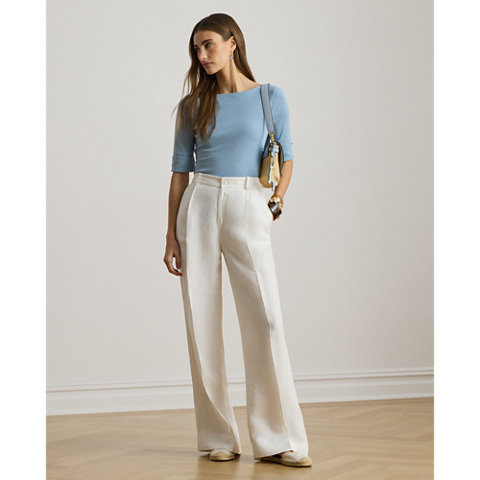 Женские футболки Ralph Lauren Stretch Cotton Boatneck Tee