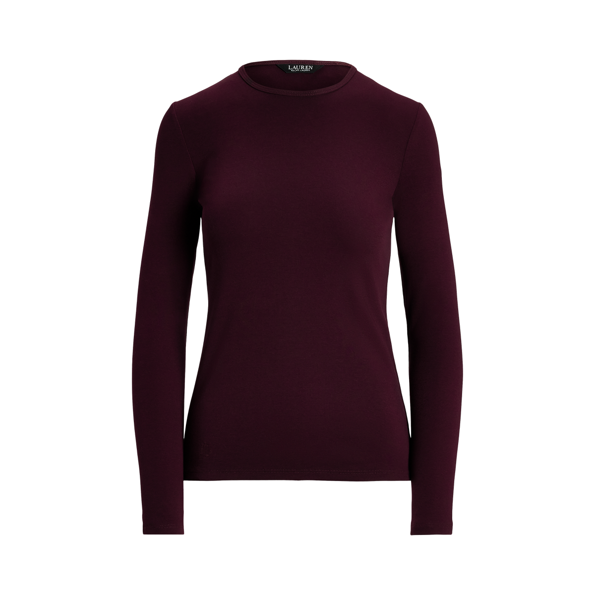Cotton-Blend Long-Sleeve Top
