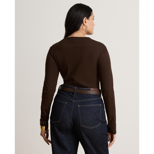 Stretch Cotton Long-Sleeve Tee