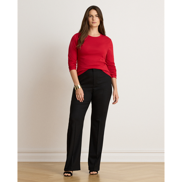 Stretch Cotton Long-Sleeve Tee