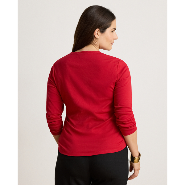 Stretch Cotton Long-Sleeve Tee