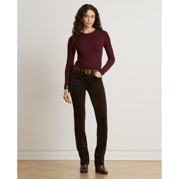 Stretch Cotton Long-Sleeve Tee