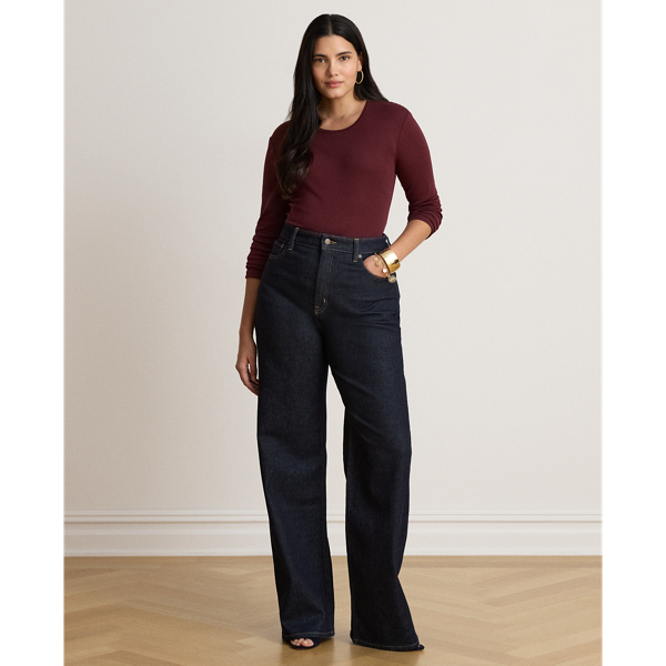 Stretch Cotton Long-Sleeve Tee