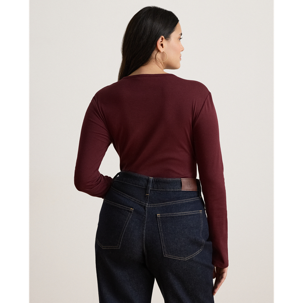 Stretch Cotton Long-Sleeve Tee