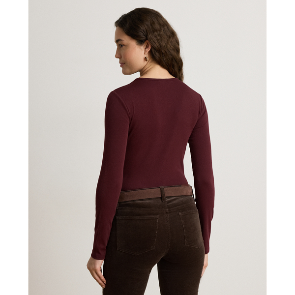 Stretch Cotton Long-Sleeve Tee
