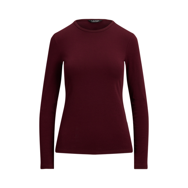 Stretch Cotton Long-Sleeve Tee