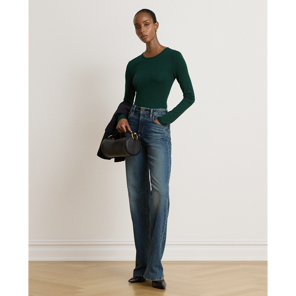 Stretch Cotton Long-Sleeve Tee