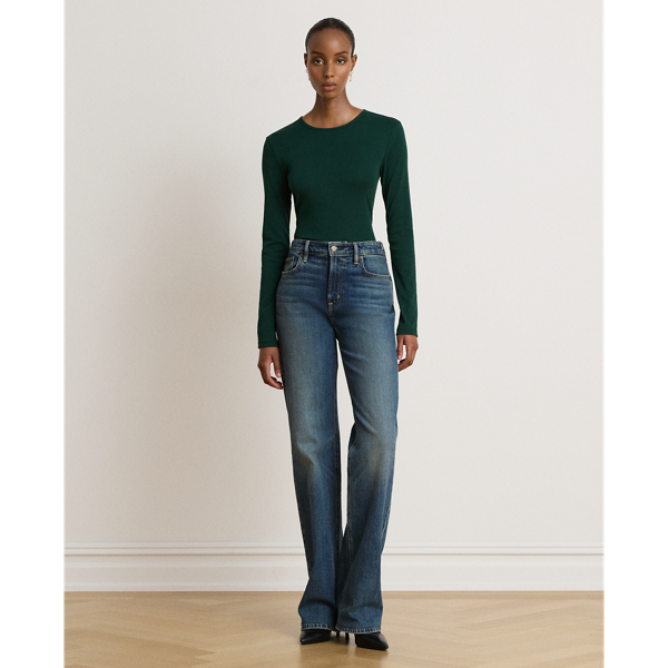Stretch Cotton Long-Sleeve Tee