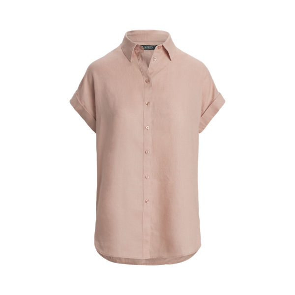 ラルフ・ローレン Lauren Ralph Lauren Plus Size リラックスフィット Linen Short Sleeve Shirt レ Lauren Ralph Lauren Plus Size Relaxed-Fit Print Short-Sleeve