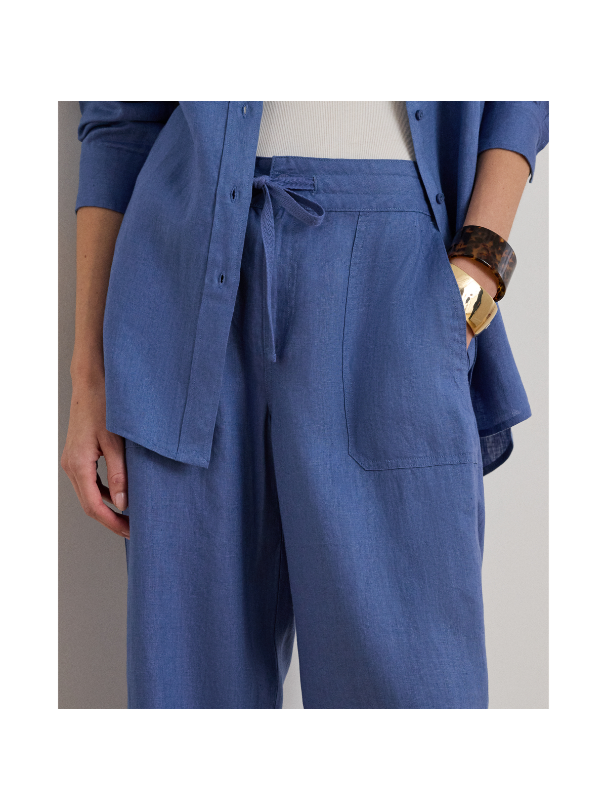 Женские брюки Ralph Lauren Linen Wide-Leg Pant — фото 3