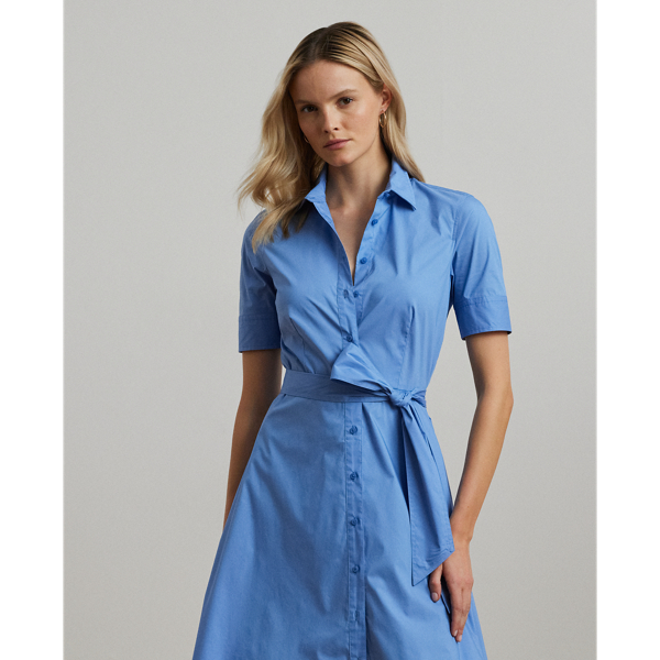 Cotton-Blend Shirtdress
