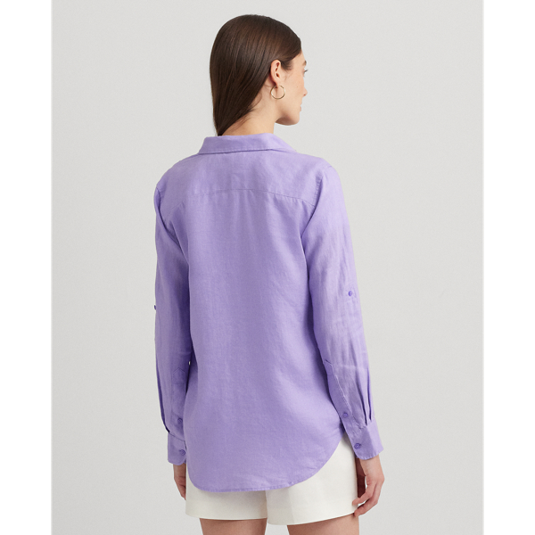 Wild Lavender Linen Shirt Lauren 5