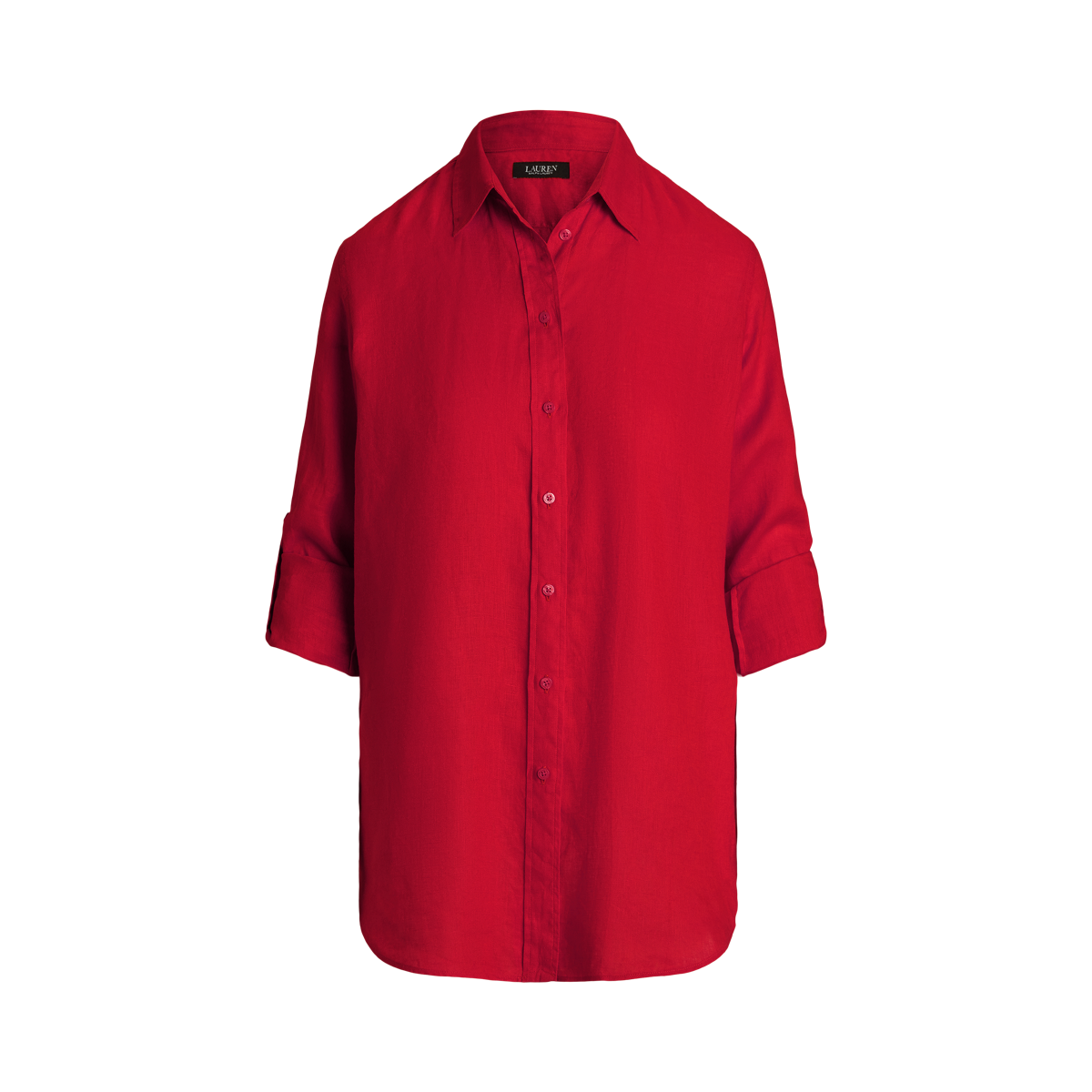 新品タグ付き★ローレンラルフローレン　リネン　長袖シャツ　ベルト　チュニック POLO RALPH LAUREN - フローラル リネン チュニック サイズ4の
