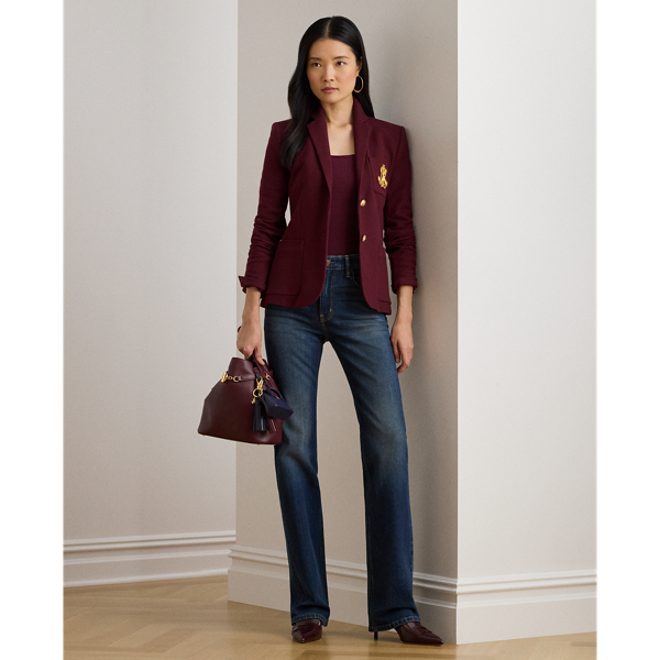 Dark Garnet Bullion Jacquard Blazer Lauren 4